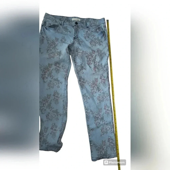 21 Denim by Forever 21 Women's Floral Print Low Rise Skinny Jeans, 30 - Picture 4 of 8